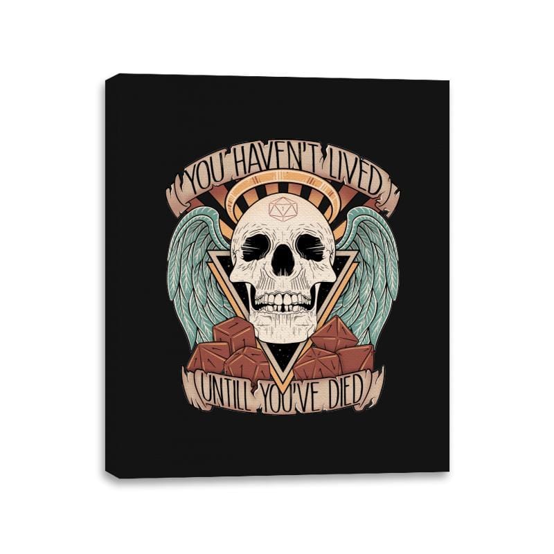 Honorary club of Dead Characters - Canvas Wraps Canvas Wraps RIPT Apparel 11x14 / Black