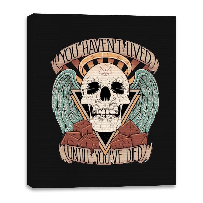 Honorary club of Dead Characters - Canvas Wraps Canvas Wraps RIPT Apparel 16x20 / Black