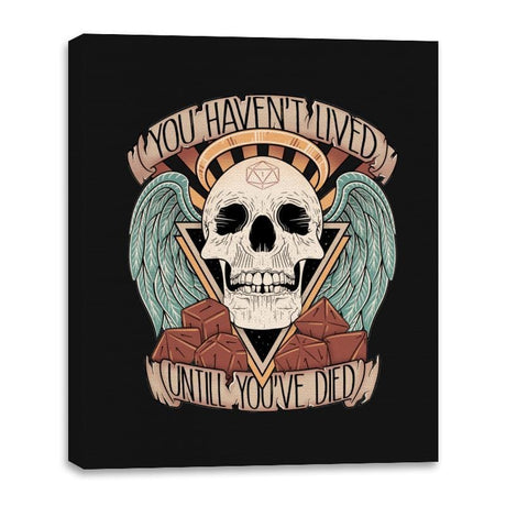 Honorary club of Dead Characters - Canvas Wraps Canvas Wraps RIPT Apparel 16x20 / Black