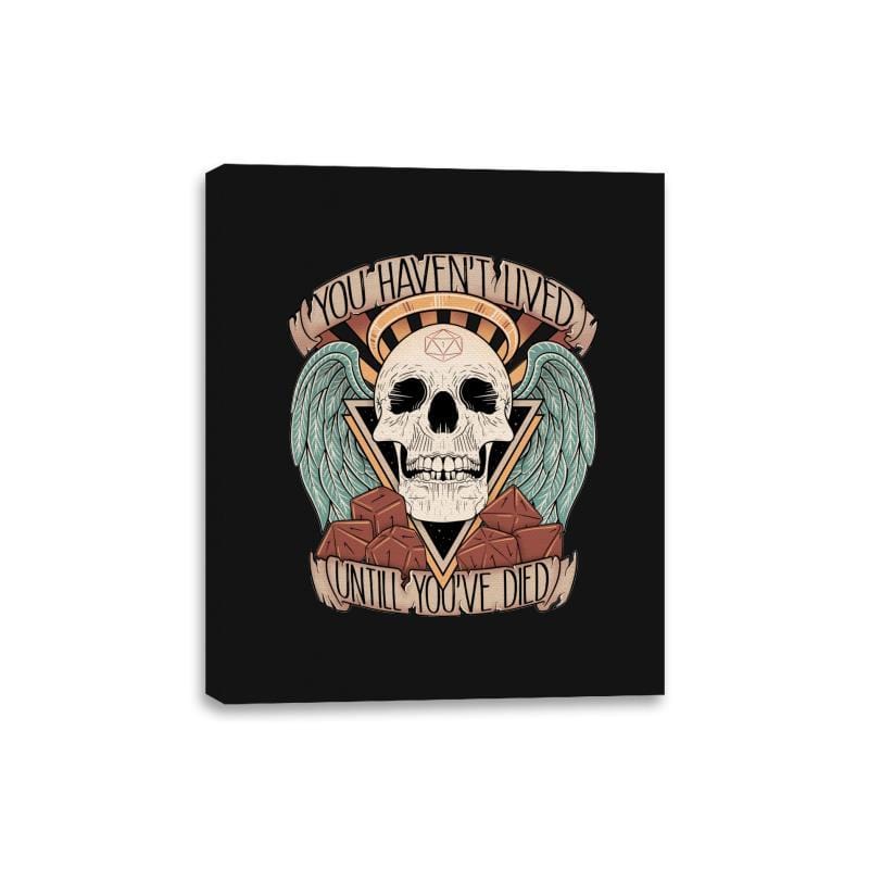 Honorary club of Dead Characters - Canvas Wraps Canvas Wraps RIPT Apparel 8x10 / Black