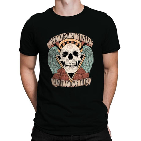 Honorary club of Dead Characters - Mens Premium T-Shirts RIPT Apparel Small / Black