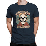 Honorary club of Dead Characters - Mens Premium T-Shirts RIPT Apparel Small / Indigo