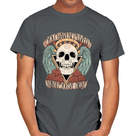 Honorary club of Dead Characters - Mens T-Shirts RIPT Apparel Small / Charcoal