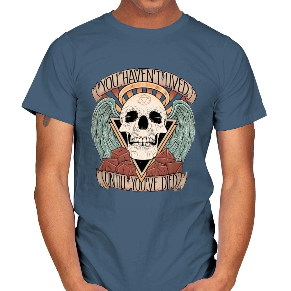 Honorary club of Dead Characters - Mens T-Shirts RIPT Apparel Small / Indigo Blue