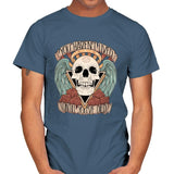 Honorary club of Dead Characters - Mens T-Shirts RIPT Apparel Small / Indigo Blue