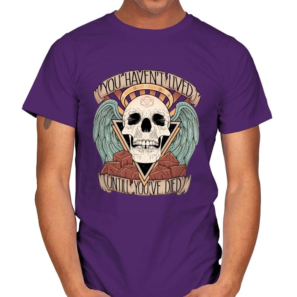 Honorary club of Dead Characters - Mens T-Shirts RIPT Apparel Small / Purple