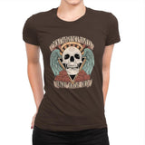 Honorary club of Dead Characters - Womens Premium T-Shirts RIPT Apparel Small / Dark Chocolate