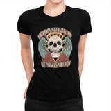 Honorary club of Dead Characters - Womens Premium T-Shirts RIPT Apparel Small / Indigo