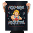 Hoo-Man and the Meowsters of the Universe - Prints Posters RIPT Apparel 18x24 / Black