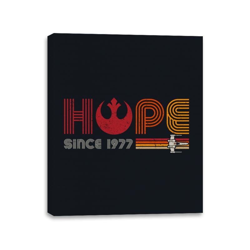 Hope Since 1977 - Canvas Wraps Canvas Wraps RIPT Apparel 11x14 / Black
