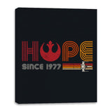 Hope Since 1977 - Canvas Wraps Canvas Wraps RIPT Apparel 16x20 / Black