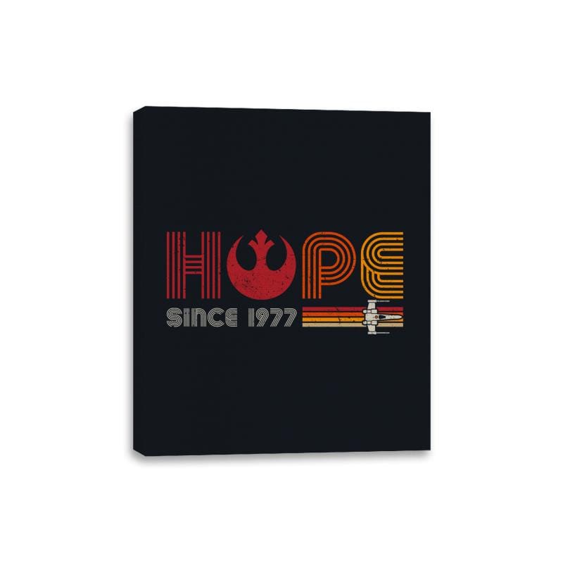 Hope Since 1977 - Canvas Wraps Canvas Wraps RIPT Apparel 8x10 / Black