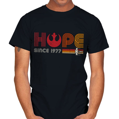 Hope Since 1977 - Mens T-Shirts RIPT Apparel Small / Black