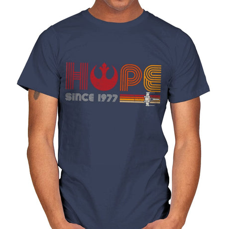 Hope Since 1977 - Mens T-Shirts RIPT Apparel Small / Navy