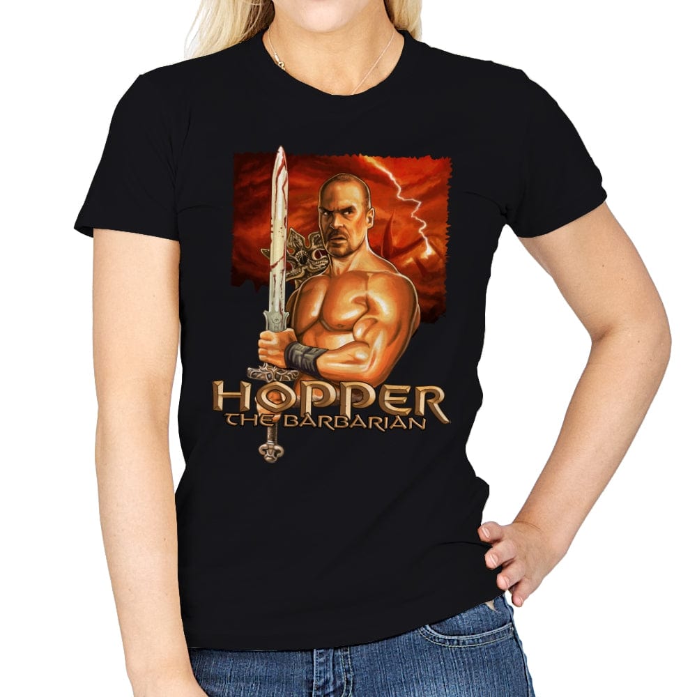 Hopper the Barbarian - Womens T-Shirts RIPT Apparel Small / Black