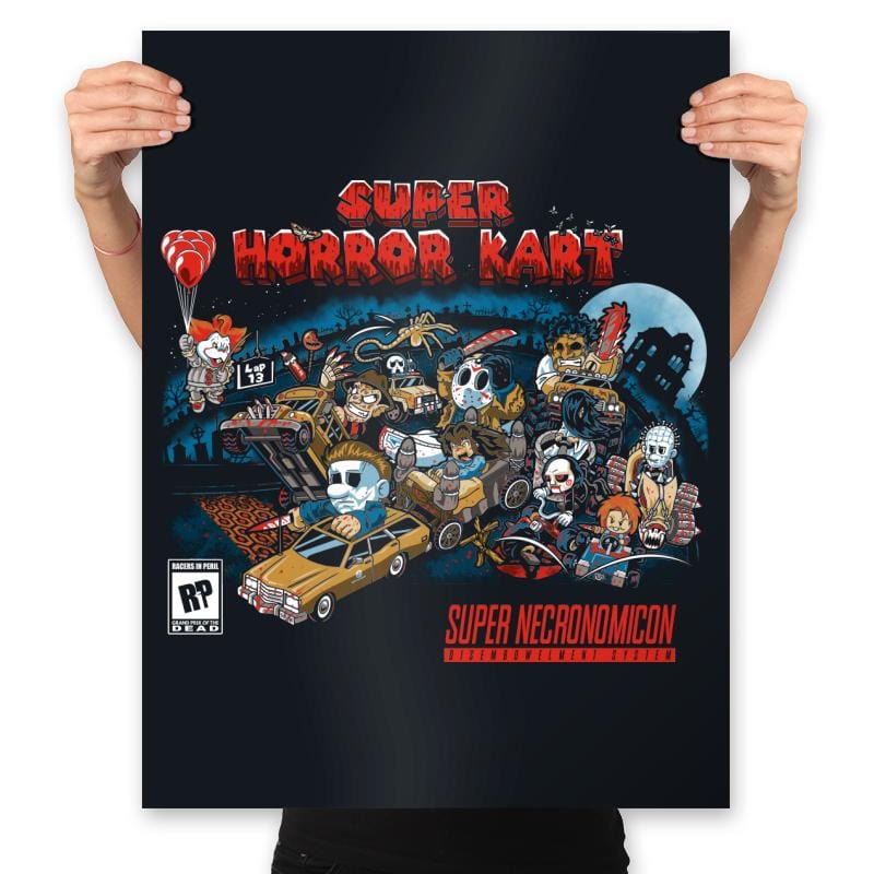 Horrific Kart - Best Seller - Prints Posters RIPT Apparel 18x24 / Black