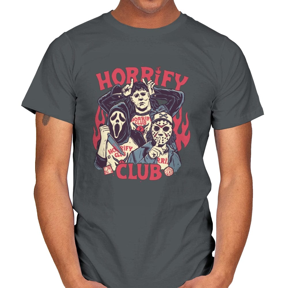 Horrify Club - Mens T-Shirts RIPT Apparel Small / Charcoal
