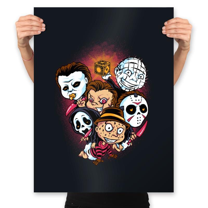Horror Babies - Prints Posters RIPT Apparel 18x24 / Black