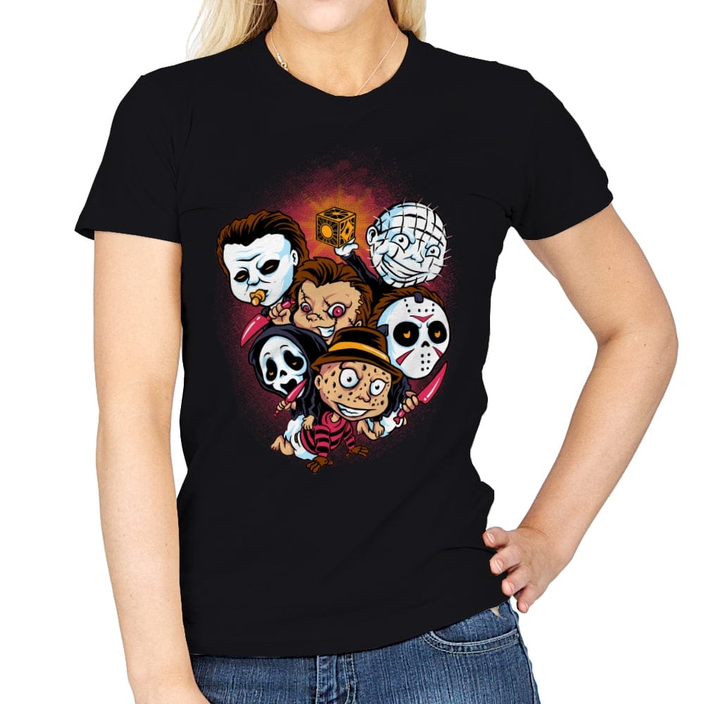 Horror Babies - Womens T-Shirts RIPT Apparel Small / Black