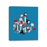 Horror Cats - Canvas Wraps Canvas Wraps RIPT Apparel 11x14 / Sapphire