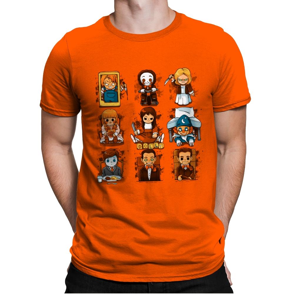 Horror Dolls - Mens Premium T-Shirts RIPT Apparel Small / Classic Orange