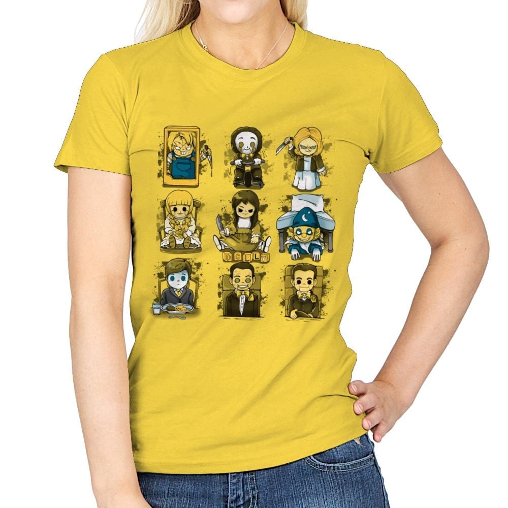 Horror Dolls - Womens T-Shirts RIPT Apparel Small / Daisy