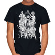 Horror Doodle - Mens T-Shirts RIPT Apparel Small / Black