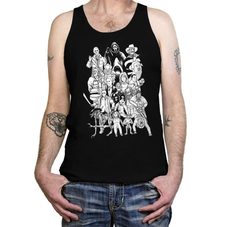 Horror Doodle - Tanktop Tanktop RIPT Apparel X-Small / Black