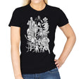 Horror Doodle - Womens T-Shirts RIPT Apparel Small / Black