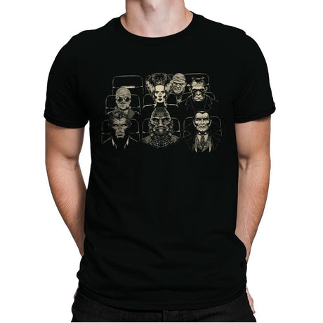 Horror Double Feature. - Mens Premium T-Shirts RIPT Apparel Small / Black