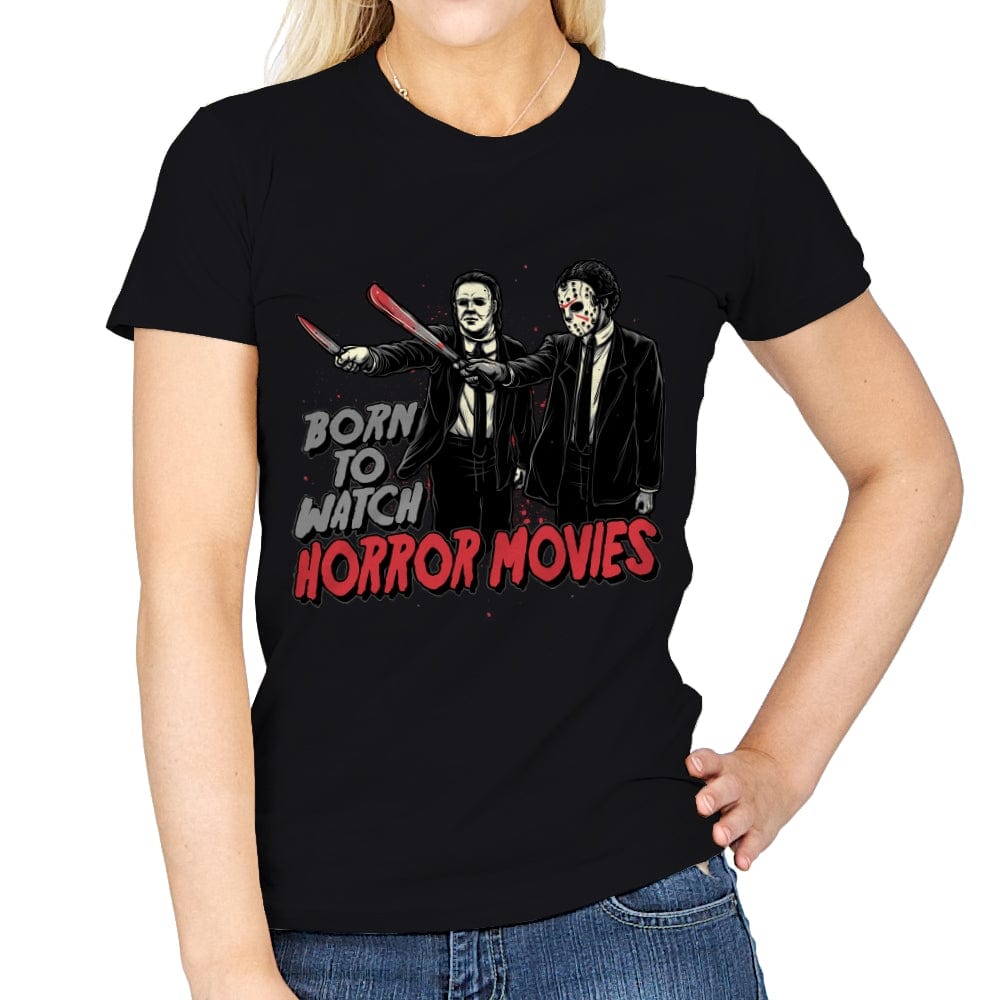 Horror Duo - Womens T-Shirts RIPT Apparel Small / Black