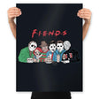 Horror F-i-e-n-d-s - Prints Posters RIPT Apparel 18x24 / Black