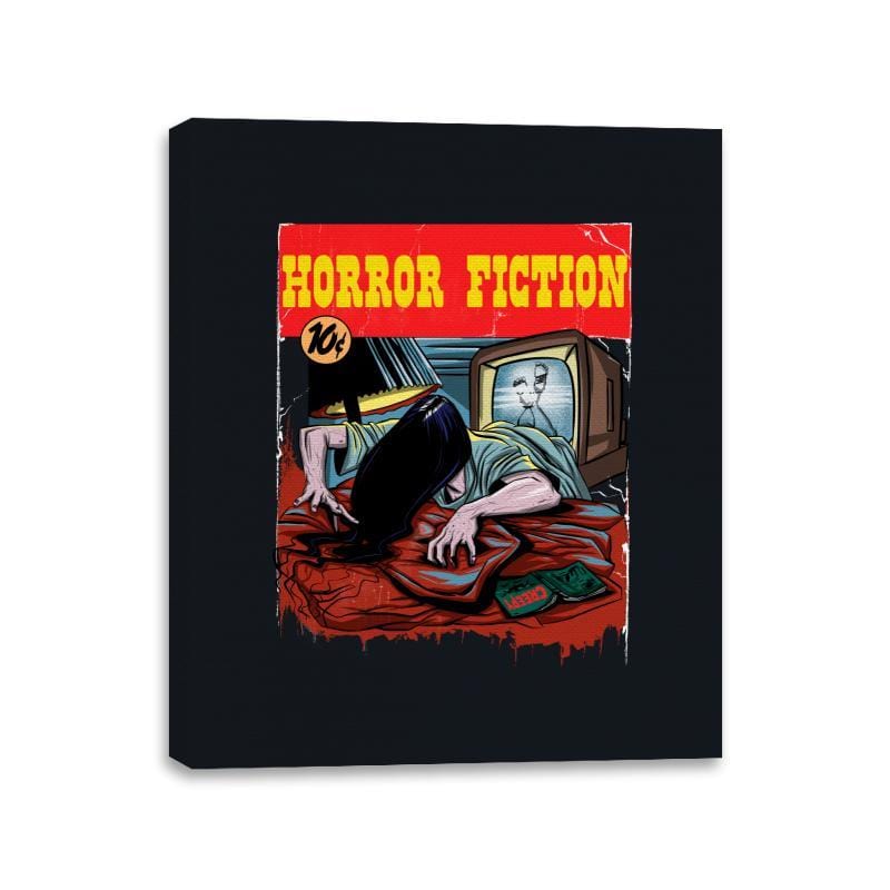 Horror Fiction - Canvas Wraps Canvas Wraps RIPT Apparel 11x14 / Black