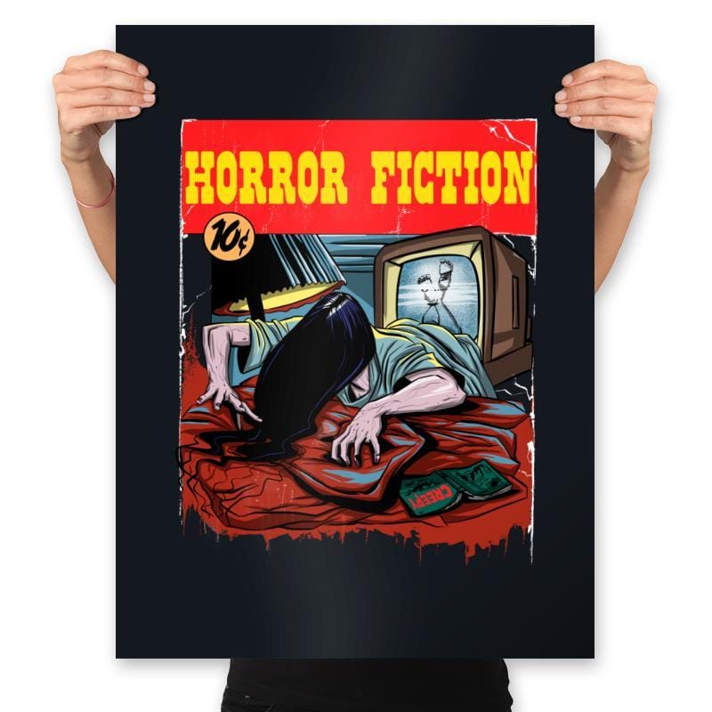 Horror Fiction - Prints Posters RIPT Apparel 18x24 / Black