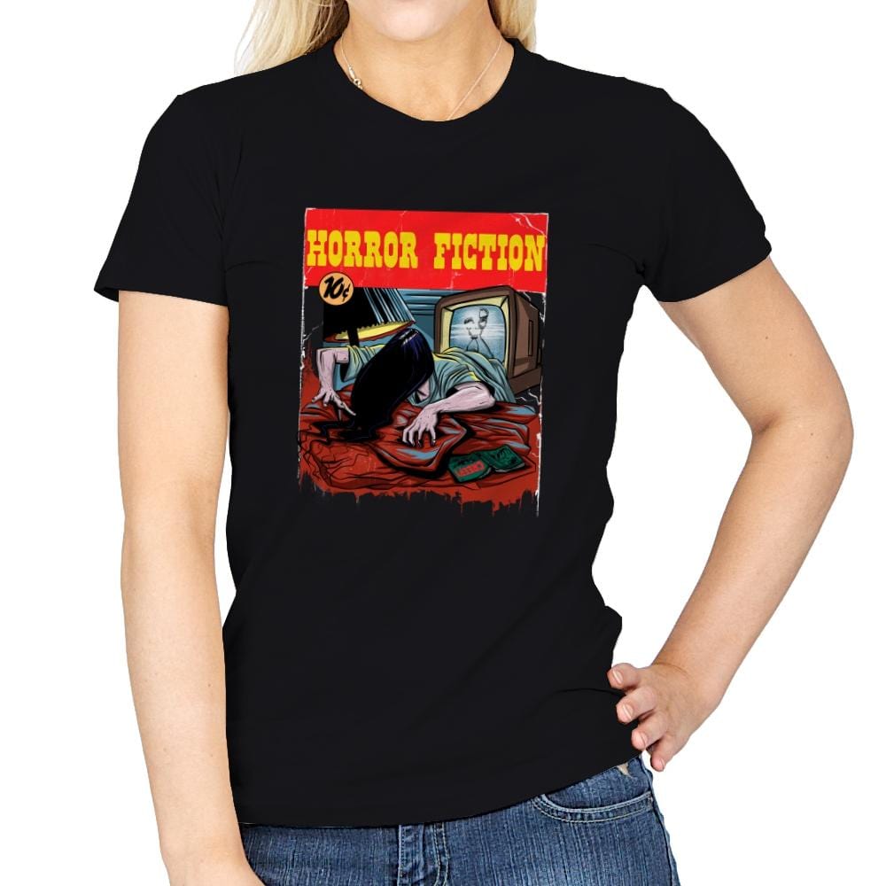 Horror Fiction - Womens T-Shirts RIPT Apparel Small / Black
