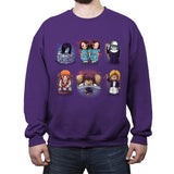 Horror Girls - Crew Neck Sweatshirt Crew Neck Sweatshirt RIPT Apparel Small / Purple