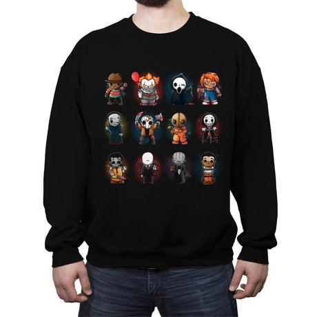 Horror Guys - Crew Neck Sweatshirt Crew Neck Sweatshirt RIPT Apparel Small / Black