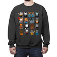Horror Kittens - Crew Neck Sweatshirt Crew Neck Sweatshirt RIPT Apparel Small / Charcoal