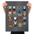 Horror Kittens - Prints Posters RIPT Apparel 18x24 / Charcoal