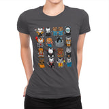 Horror Kittens - Womens Premium T-Shirts RIPT Apparel Small / Heavy Metal