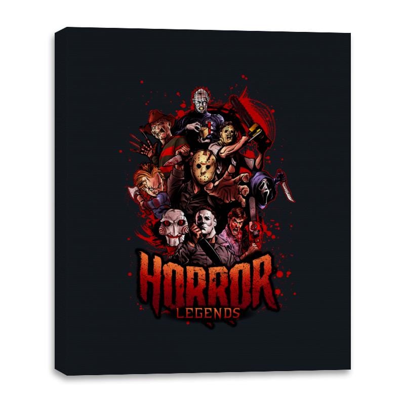 Horror Legends - Canvas Wraps Canvas Wraps RIPT Apparel 16x20 / Black
