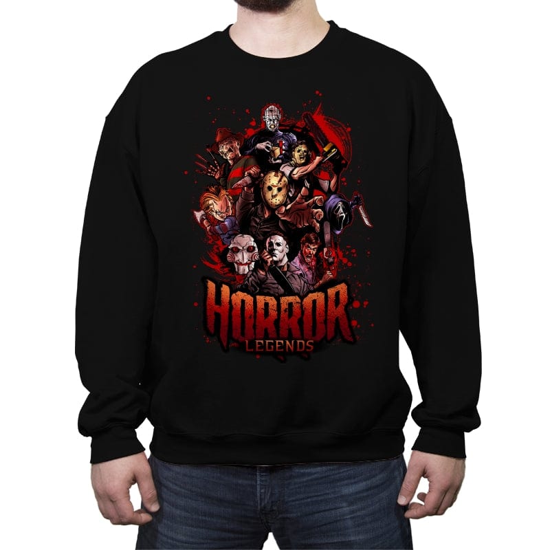 Horror Legends - Crew Neck Sweatshirt Crew Neck Sweatshirt RIPT Apparel Small / Black
