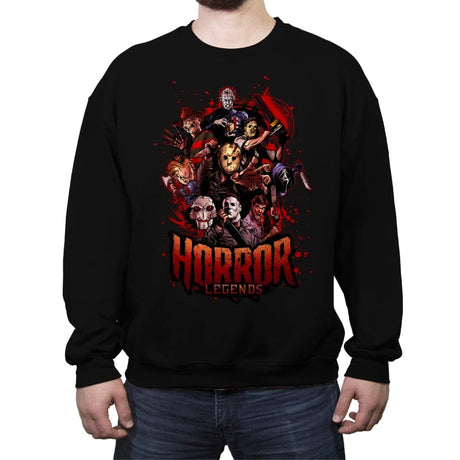 Horror Legends - Crew Neck Sweatshirt Crew Neck Sweatshirt RIPT Apparel Small / Black