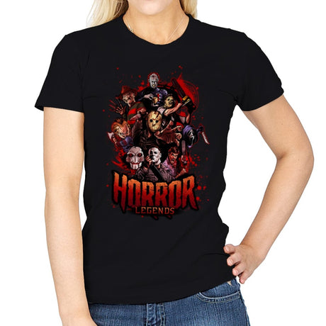Horror Legends - Womens T-Shirts RIPT Apparel Small / Black