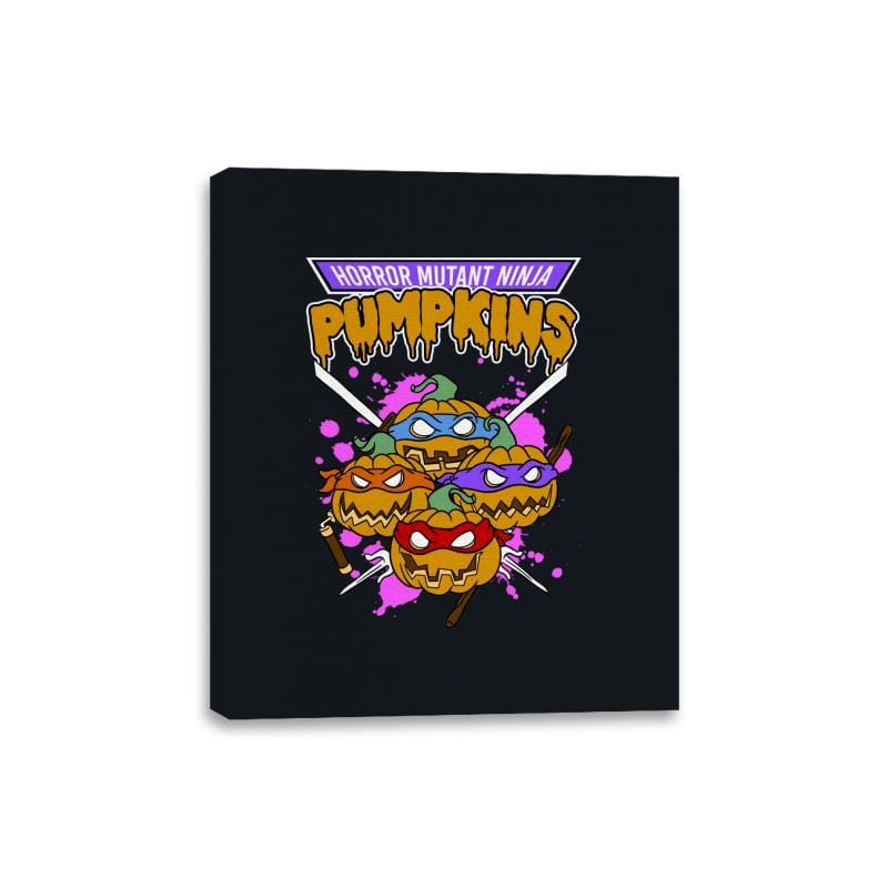 Horror Mutant Ninja Pumpkins - Canvas Wraps Canvas Wraps RIPT Apparel 8x10 / Black