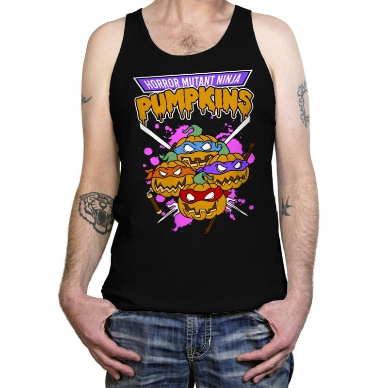 Horror Mutant Ninja Pumpkins - Tanktop Tanktop RIPT Apparel X-Small / Black