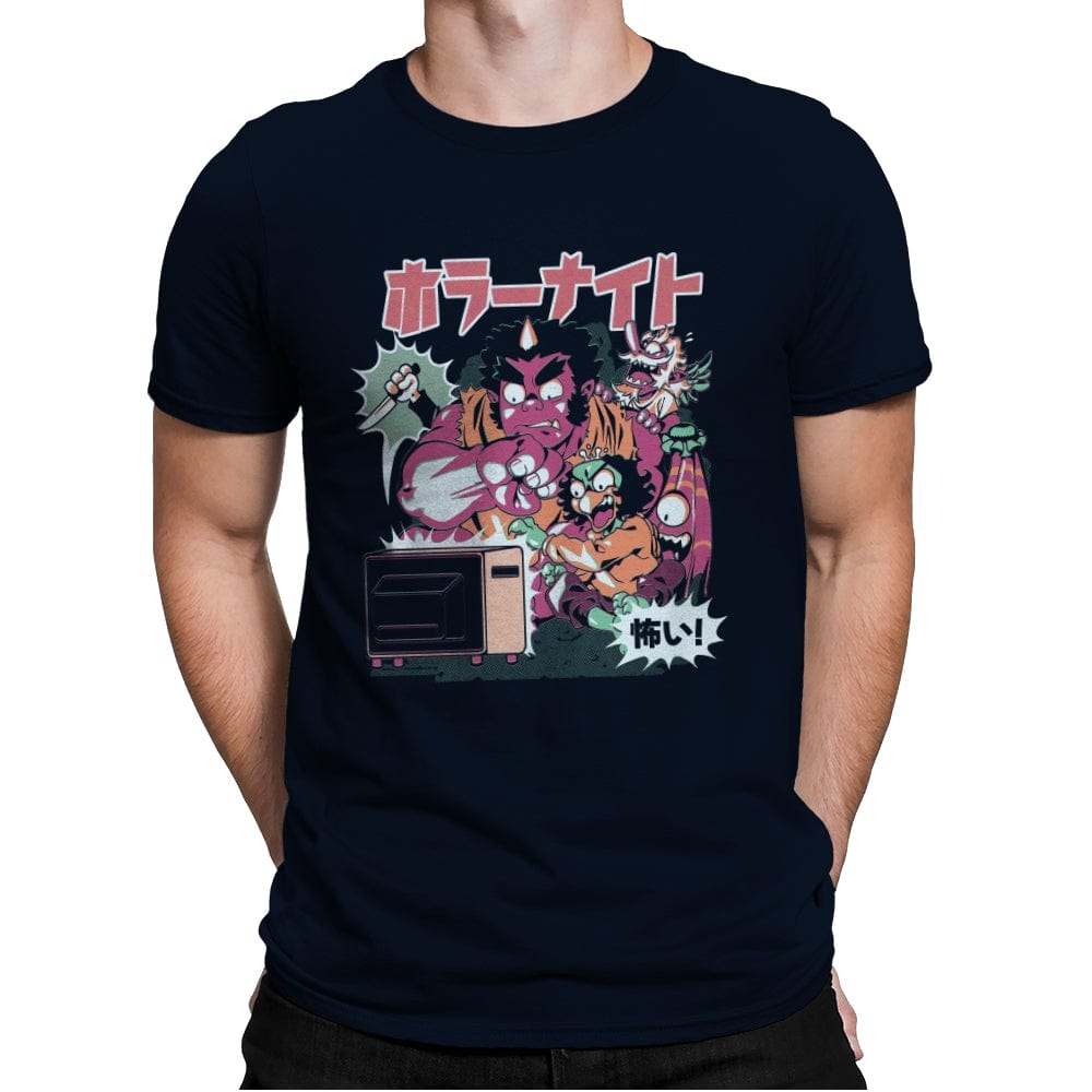 Horror Night - Mens Premium T-Shirts RIPT Apparel Small / Midnight Navy