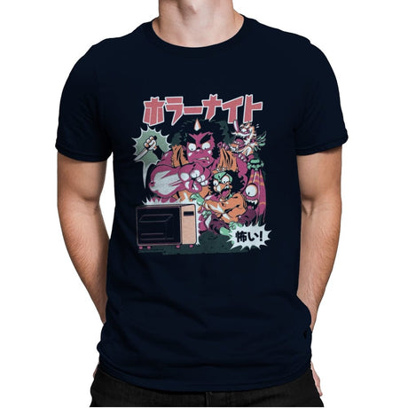 Horror Night - Mens Premium T-Shirts RIPT Apparel Small / Midnight Navy