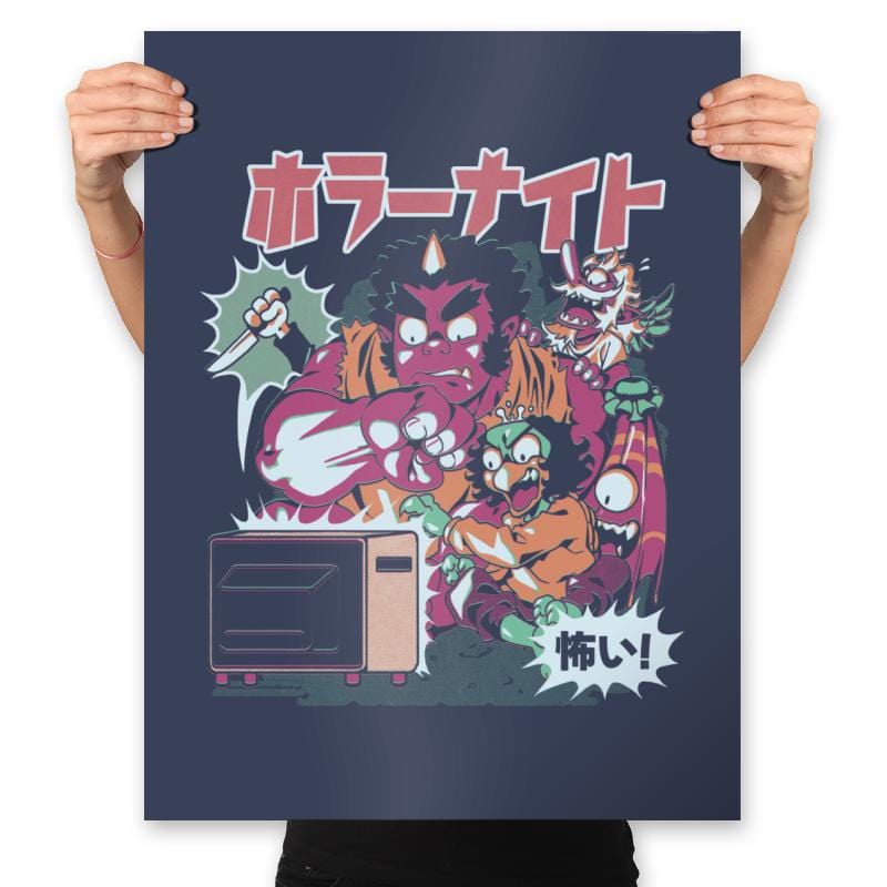 Horror Night - Prints Posters RIPT Apparel 18x24 / Navy