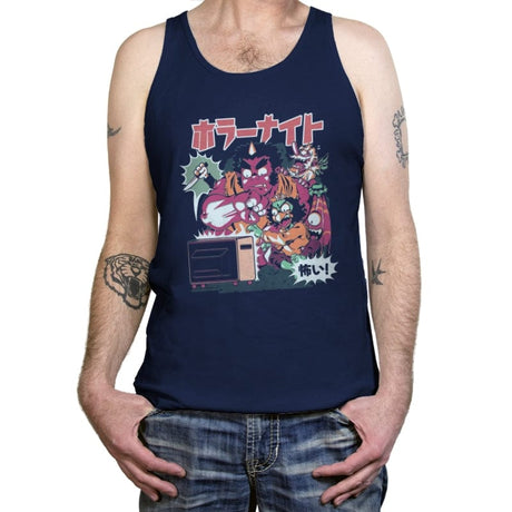 Horror Night - Tanktop Tanktop RIPT Apparel X-Small / Navy
